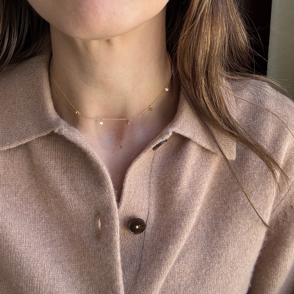 Gorjana gold drop necklace